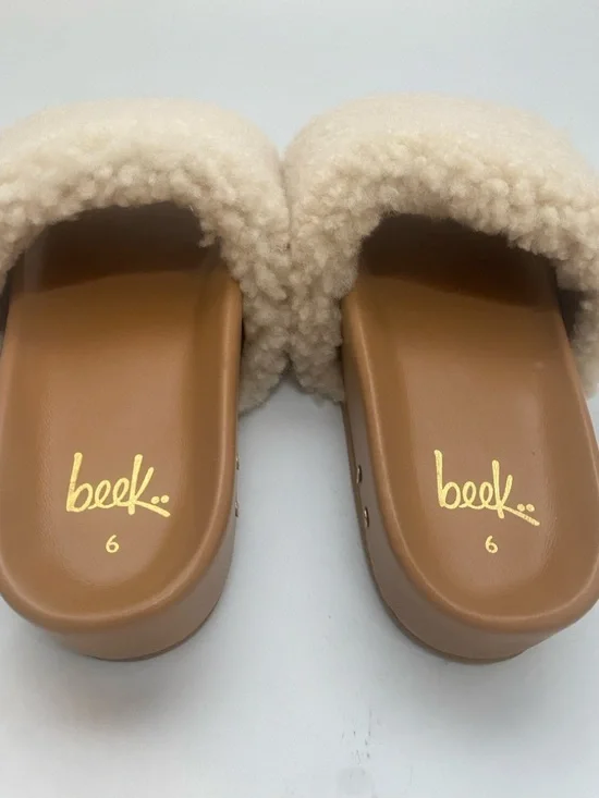 beek x anthropolgie Pelican Shearling Sandals - Picture 9 of 12